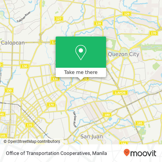 Office of Transportation Cooperatives map