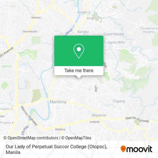 Our Lady of Perpetual Succor College (Olopsc) map