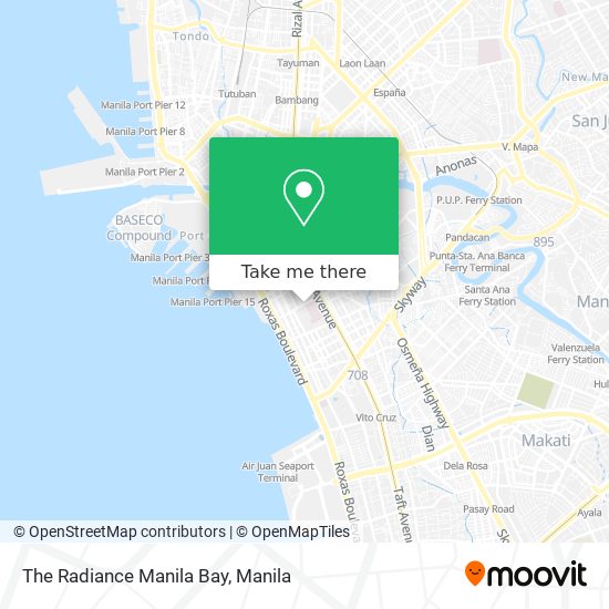 The Radiance Manila Bay map