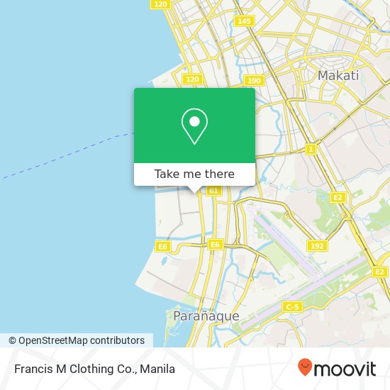 Francis M Clothing Co. map