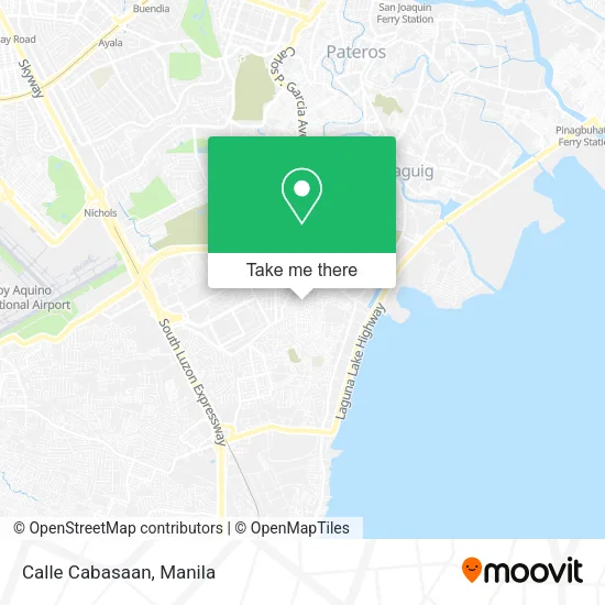 Calle Cabasaan map