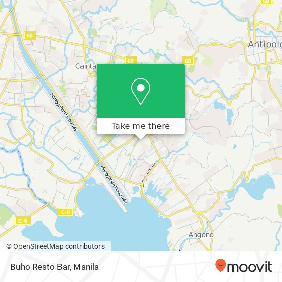 Buho Resto Bar map