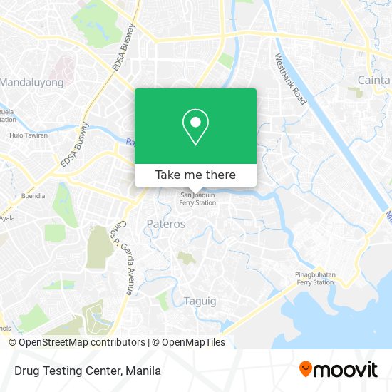 Drug Testing Center map