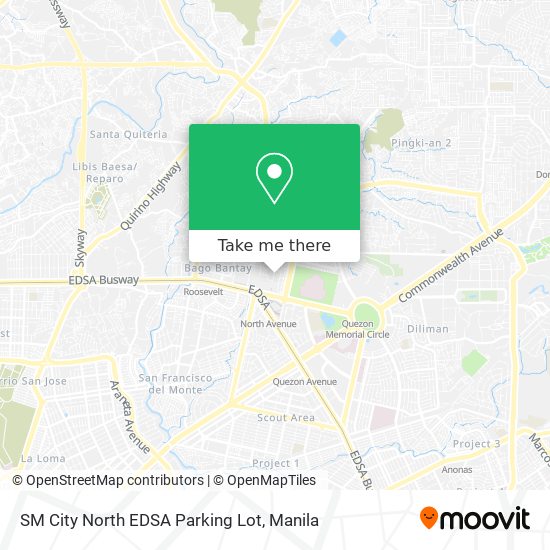 SM City North EDSA Parking Lot map