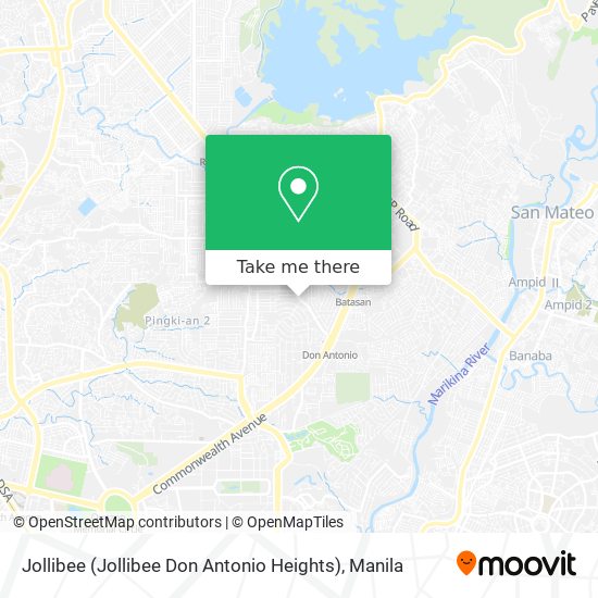 Jollibee (Jollibee Don Antonio Heights) map