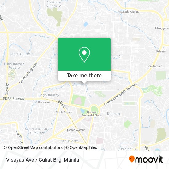 Visayas Ave / Culiat Brg map