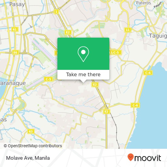 Molave Ave map