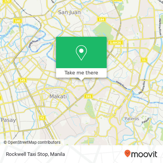 Rockwell Taxi Stop map