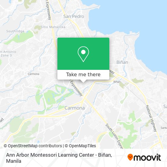 Ann Arbor Montessori Learning Center - Biñan map