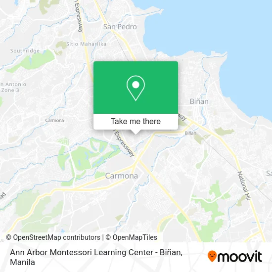 Ann Arbor Montessori Learning Center - Biñan map