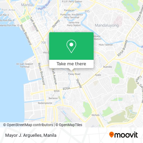 Mayor J. Arguelles map