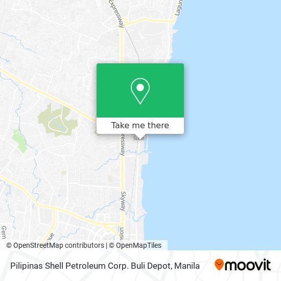 Pilipinas Shell Petroleum Corp. Buli Depot map