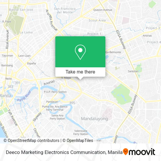 Deeco Marketing Electronics Communication map