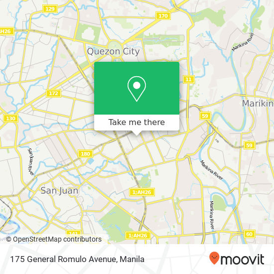 175 General Romulo Avenue map
