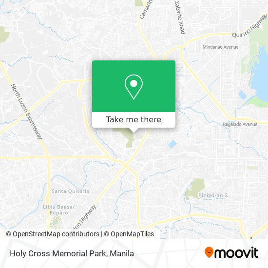 Holy Cross Memorial Park map