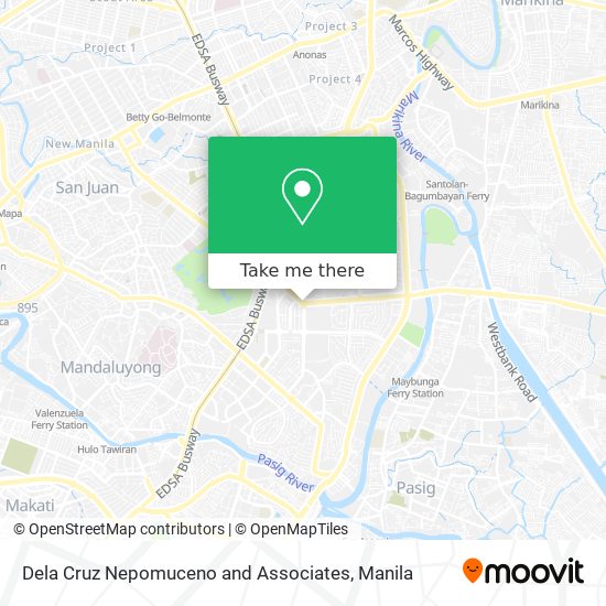 Dela Cruz Nepomuceno and Associates map