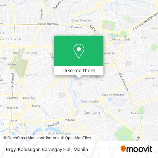 Brgy. Kalusugan Barangay Hall map