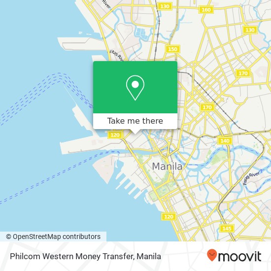 Philcom Western Money Transfer map