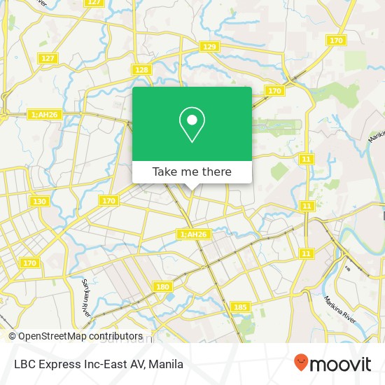 LBC Express Inc-East AV map
