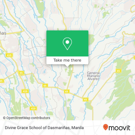 Divine Grace School of Dasmariñas map