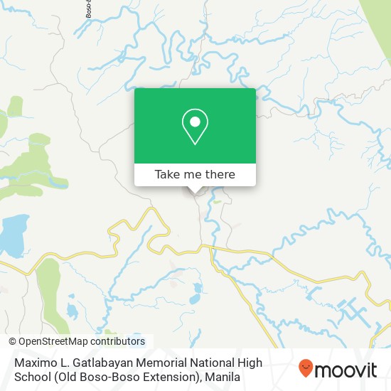 Maximo L. Gatlabayan Memorial National High School (Old Boso-Boso Extension) map