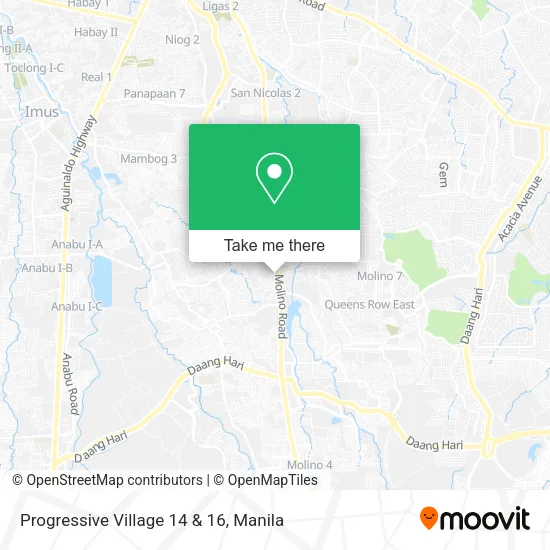 Progressive Village 14 & 16 map