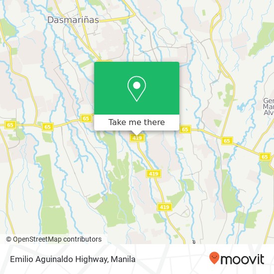 Emilio Aguinaldo Highway map