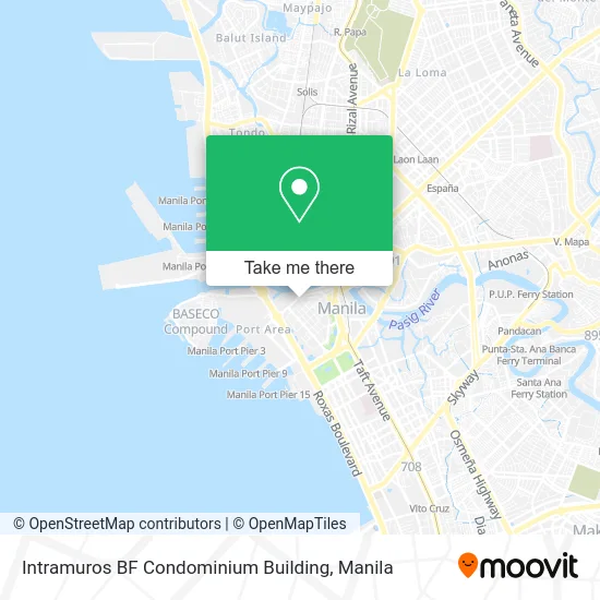 Intramuros BF Condominium Building map