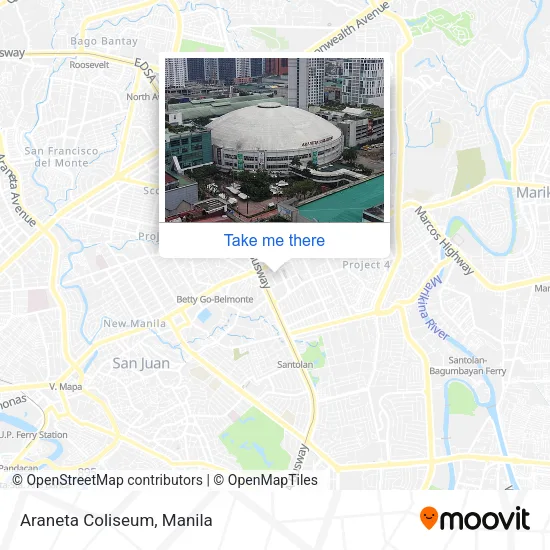 Araneta Coliseum map