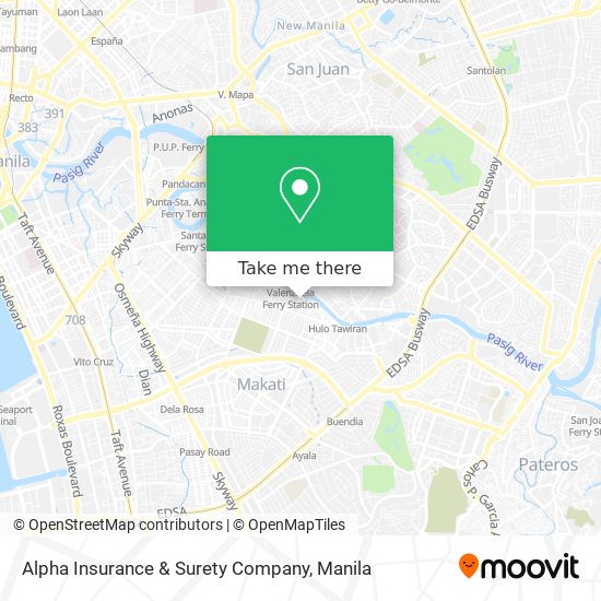 Alpha Insurance & Surety Company map