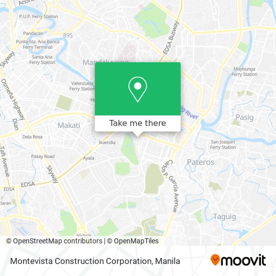 Montevista Construction Corporation map