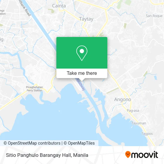 Sitio Panghulo Barangay Hall map