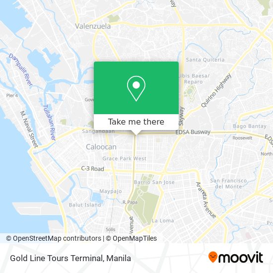 Gold Line Tours Terminal map