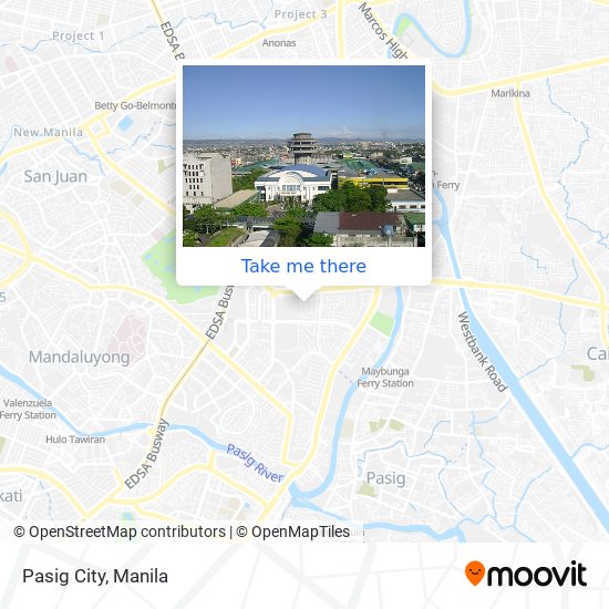 How to get to Pasig City in Manila by Bus or Train