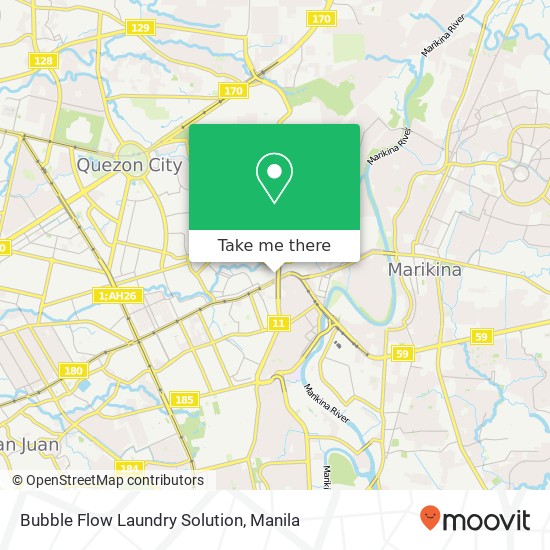 Bubble Flow Laundry Solution map