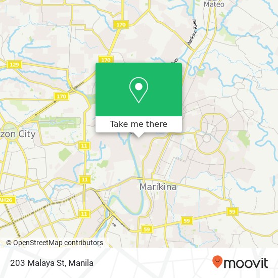 203 Malaya St map