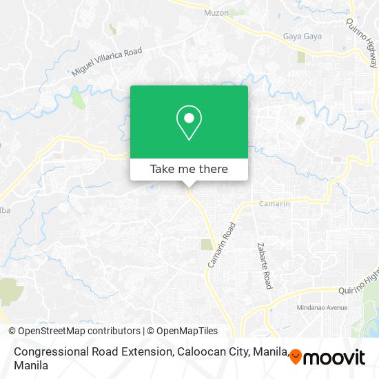 Congressional Road Extension, Caloocan City, Manila map