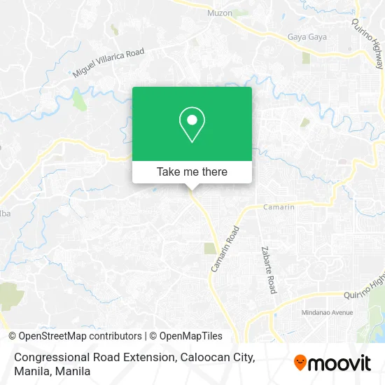 Congressional Road Extension, Caloocan City, Manila map
