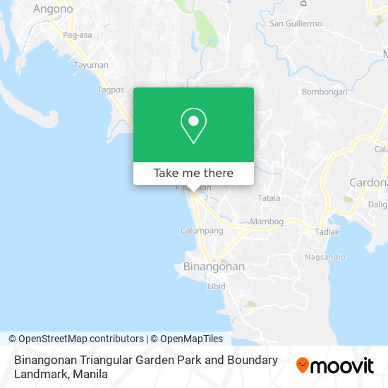 Binangonan Triangular Garden Park and Boundary Landmark map