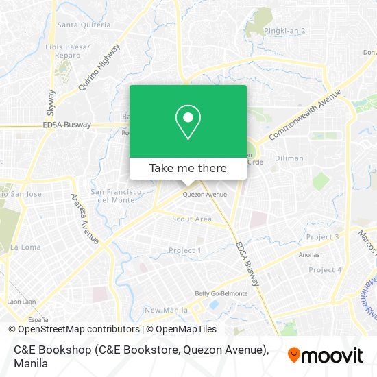 C&E Bookshop (C&E Bookstore, Quezon Avenue) map