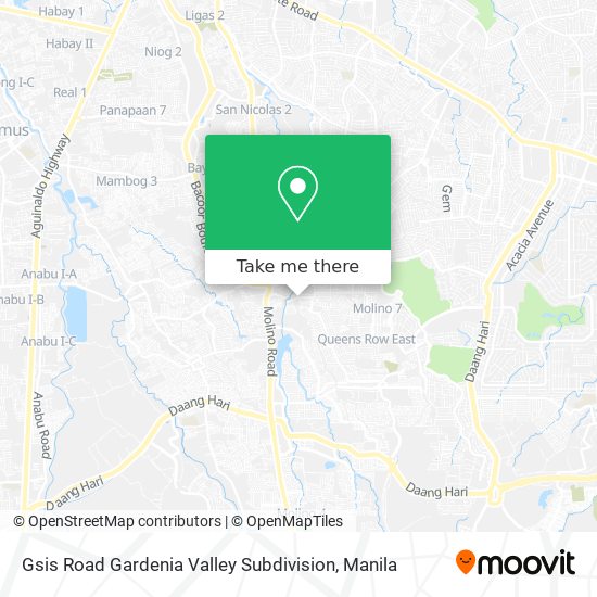 Gsis Road Gardenia Valley Subdivision map