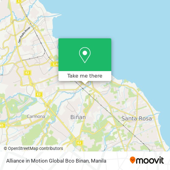 Alliance in Motion Global Bco Binan map