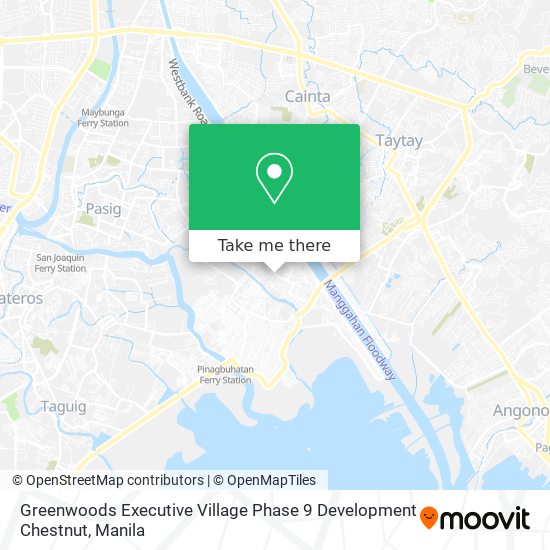 Greenwoods Executive Village Phase 9 Development Chestnut map