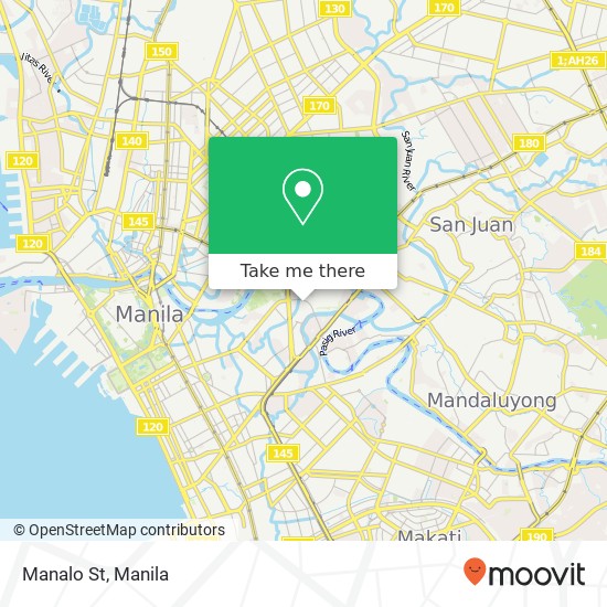 Manalo St map