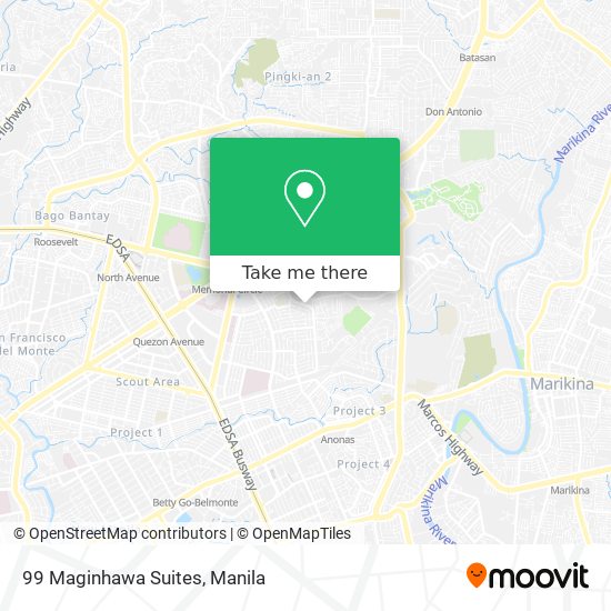 99 Maginhawa Suites map