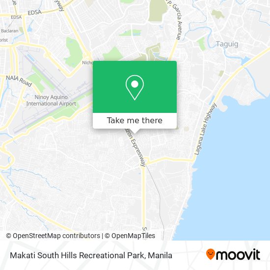 Makati South Hills Recreational Park map