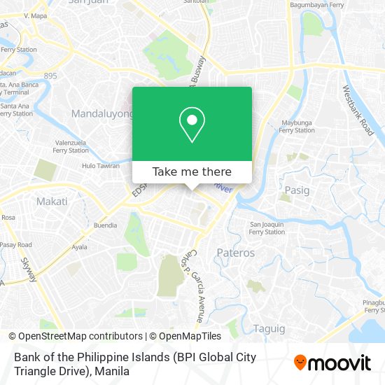 Bank of the Philippine Islands (BPI Global City Triangle Drive) map