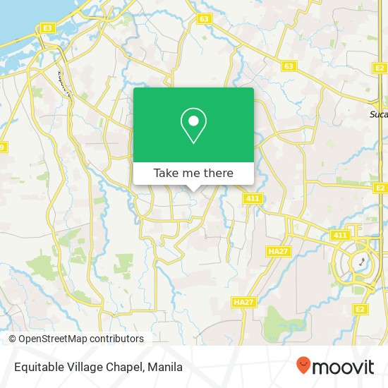 Equitable Village Chapel map