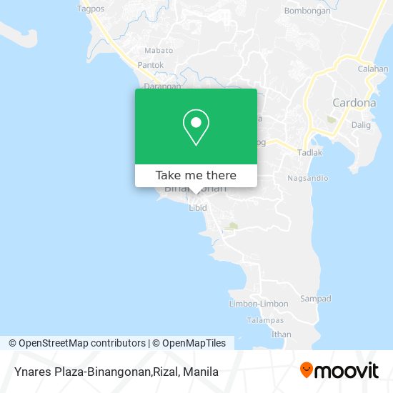 Ynares Plaza-Binangonan,Rizal map