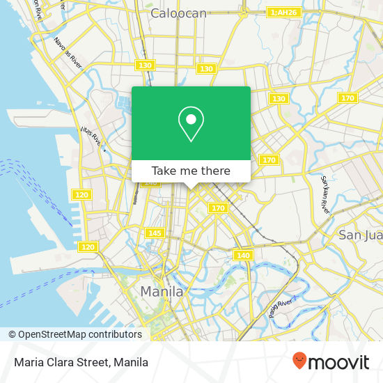 Maria Clara Street map